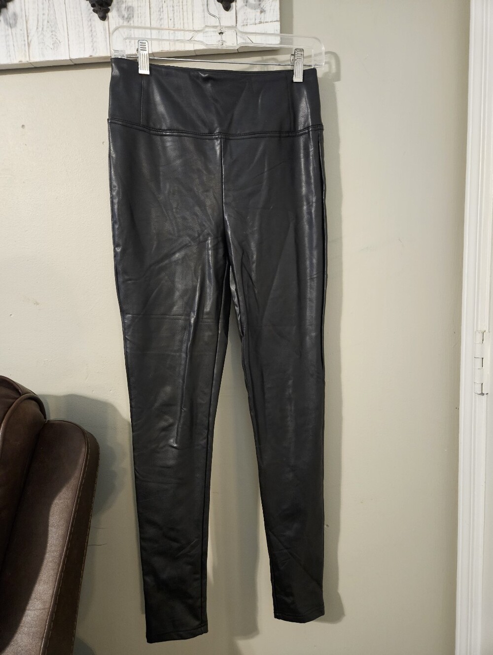 Dex Faux Leather Leggings- size S